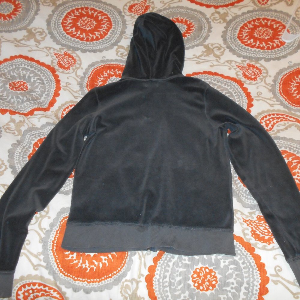 Juicy Couture Charcoal Gray Sweatshirt M Fit - Picture 4 of 15